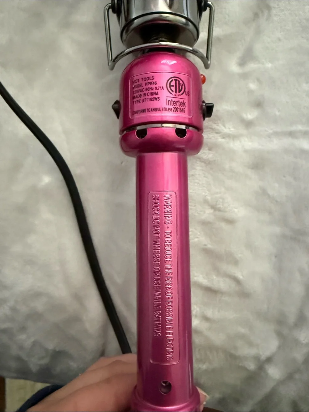 Hot Pink Curling Iron - Women Hair Tool